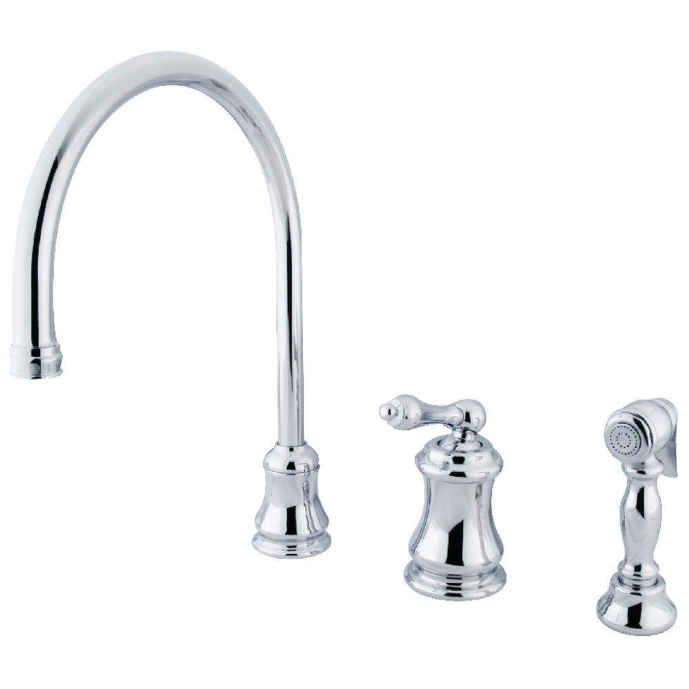 Restoration Widespread Kitchen Faucet in Polished Chrome