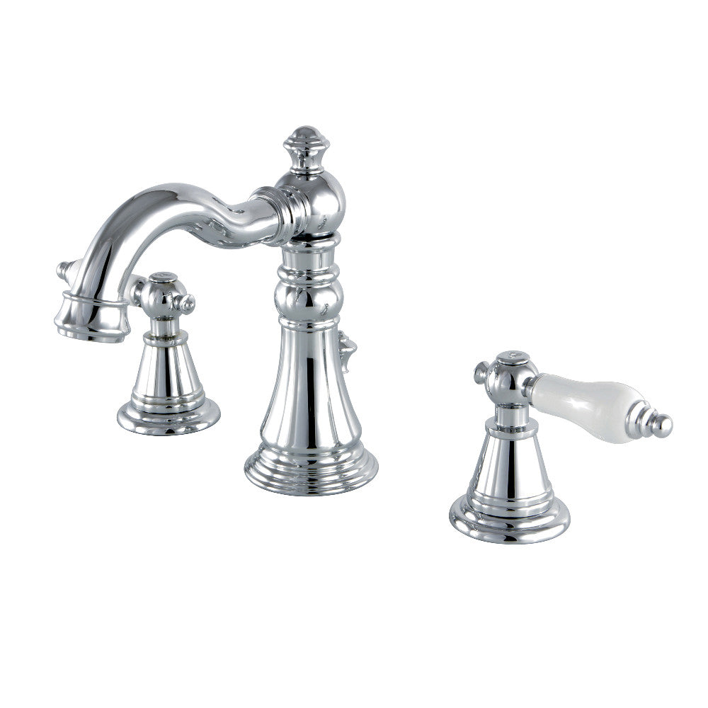 English Classic Widespread Bathroom Faucet in Polished Chrome