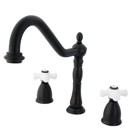 Heritage Widespread Kitchen Faucet in Oil Rubbed Bronze