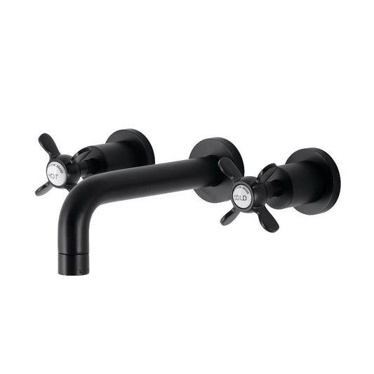 Essex Wall-Mount Bathroom Faucet in Matte Black