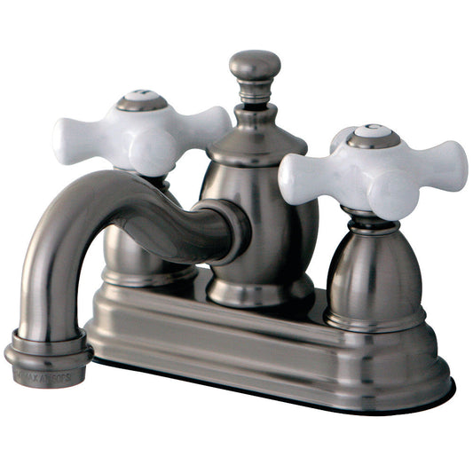English Country 4 Inch Centerset Bathroom Faucet in Brushed Nickel