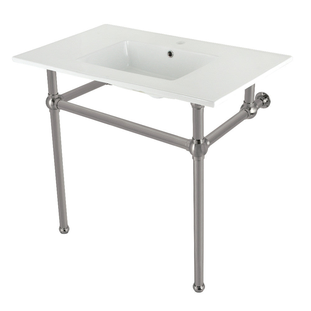 Templeton 37.38 Inch Console Sink in White