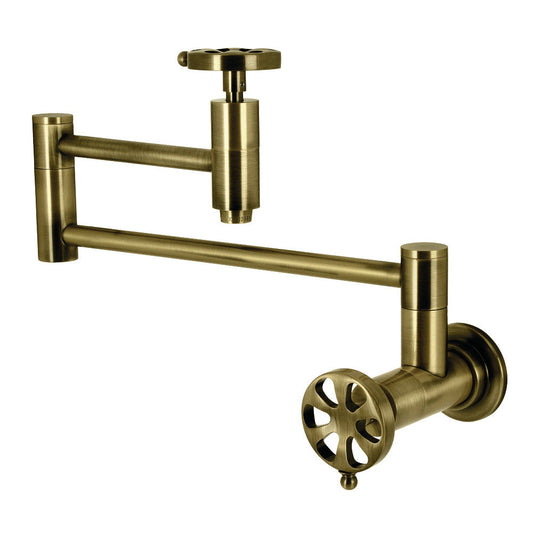Belknap Pot Filler Faucet in Antique Brass