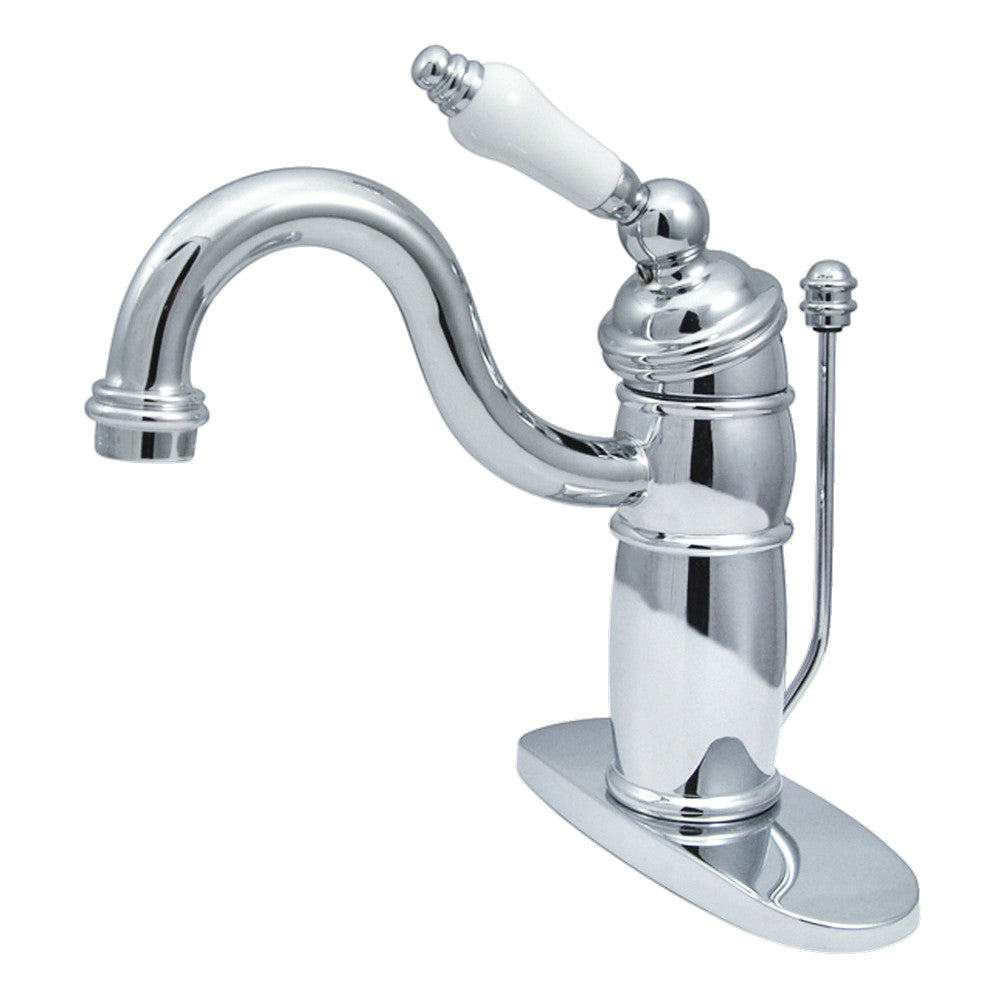 Victorian Single-Hole Bathroom Faucet in Polished Chrome