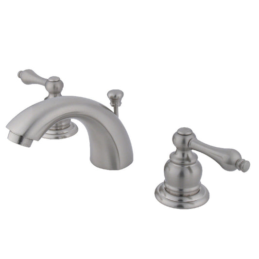 Victorian Mini-Widespread Bathroom Faucet in Brushed Nickel