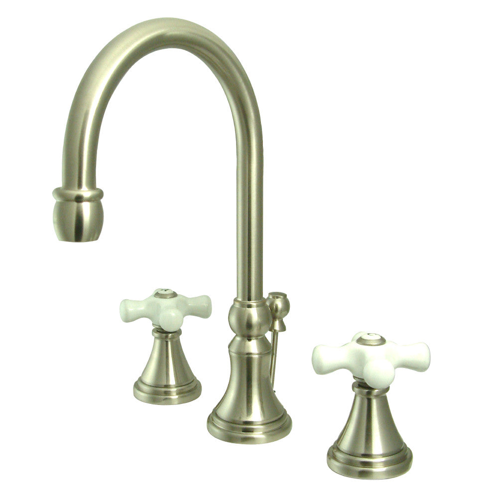 Governor Widespread Bathroom Faucet in Brushed Nickel