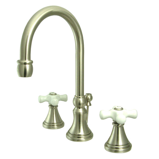 Governor Widespread Bathroom Faucet in Brushed Nickel