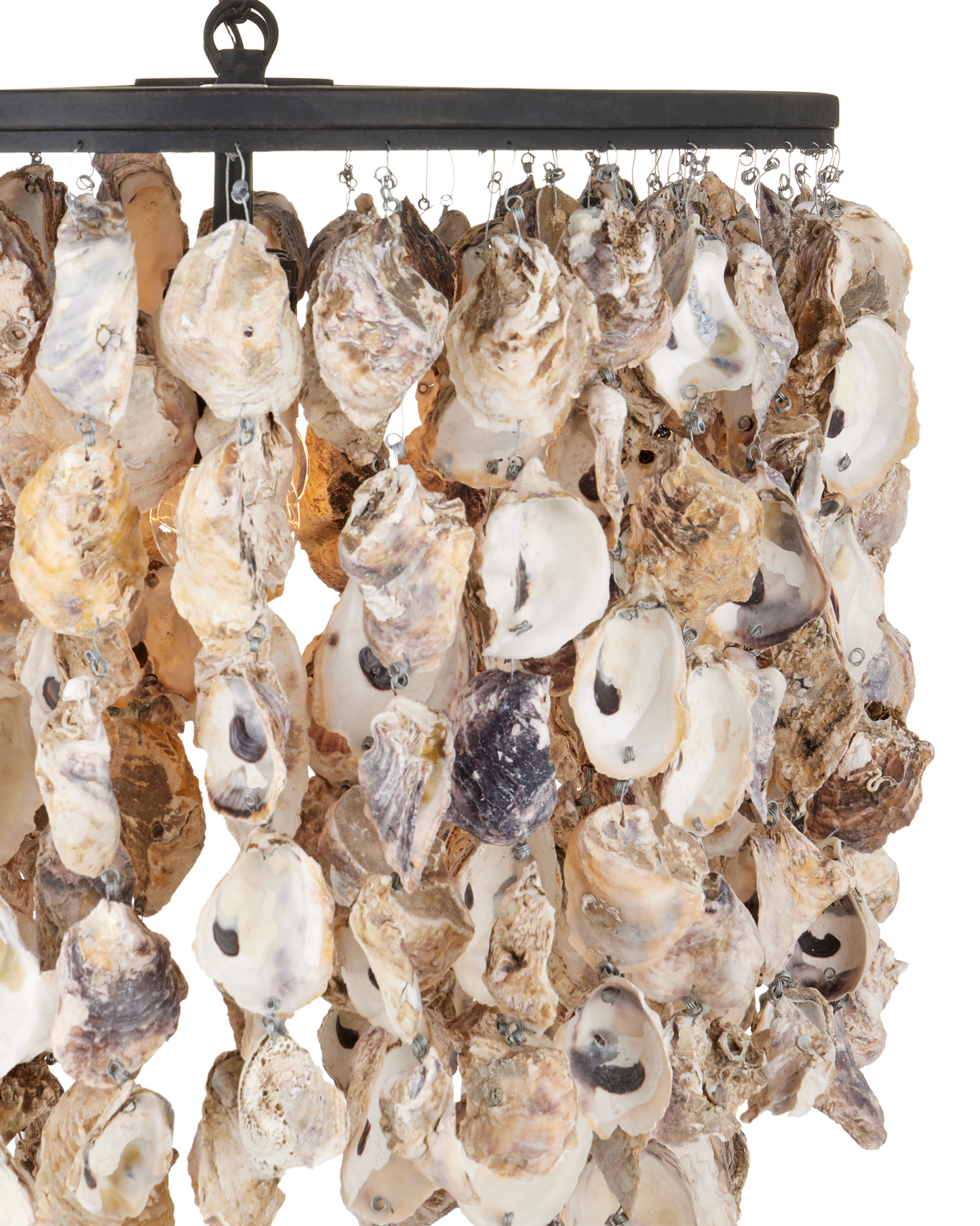 Stillwater Oyster Shell Oval Chandelier
