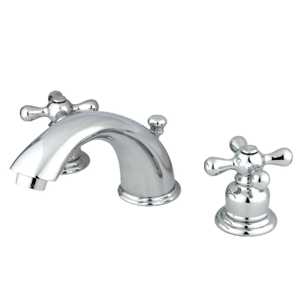 Victorian Widespread Bathroom Faucet in Polished Chrome