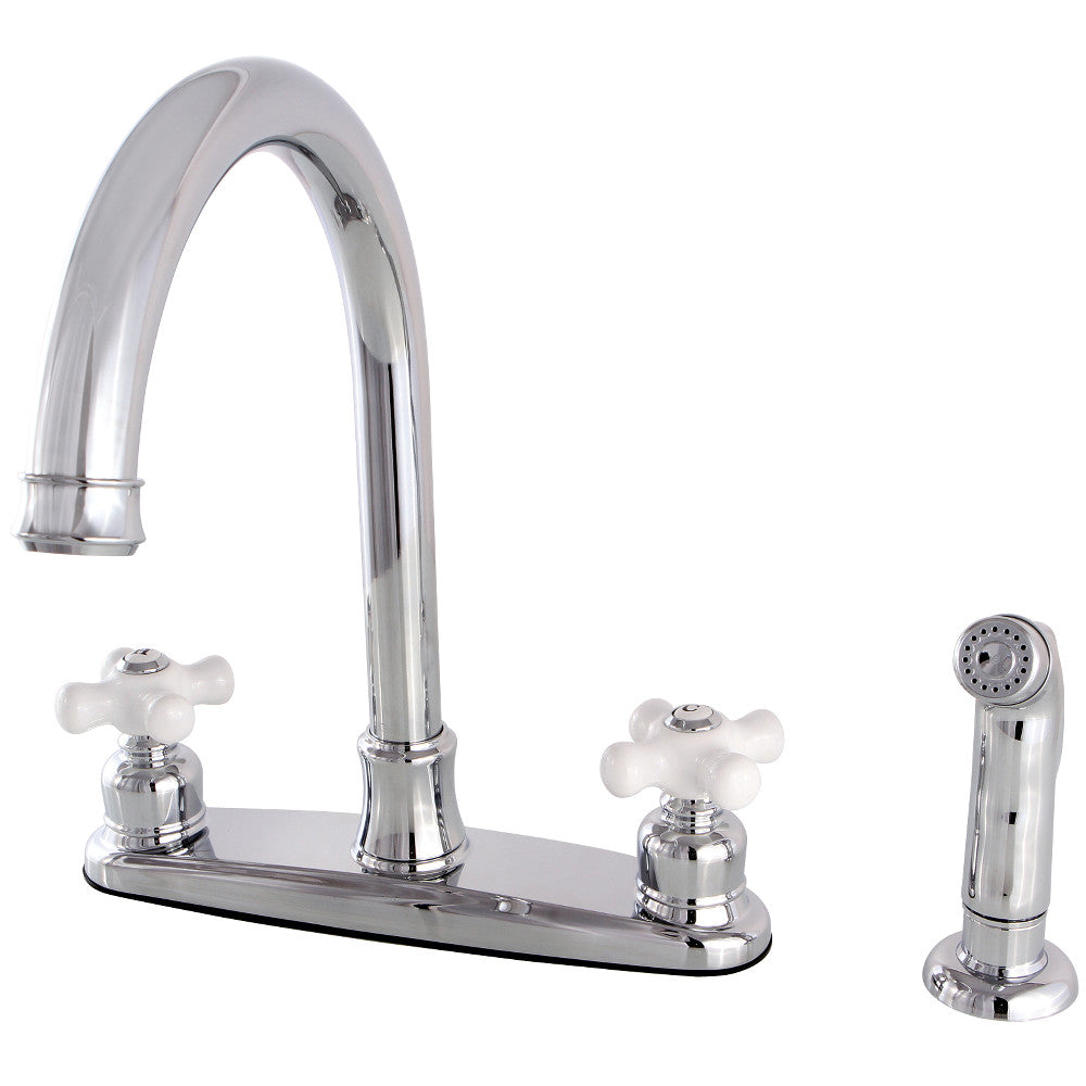 Victorian Centerset Kitchen Faucet in Polished Chrome