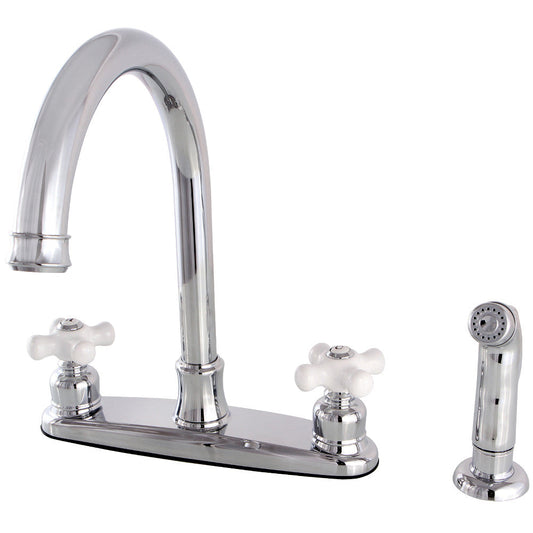 Victorian Centerset Kitchen Faucet in Polished Chrome