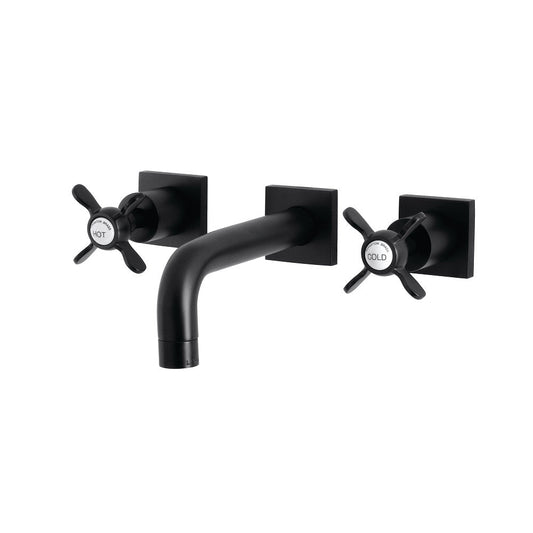 Essex Wall-Mount Bathroom Faucet in Matte Black