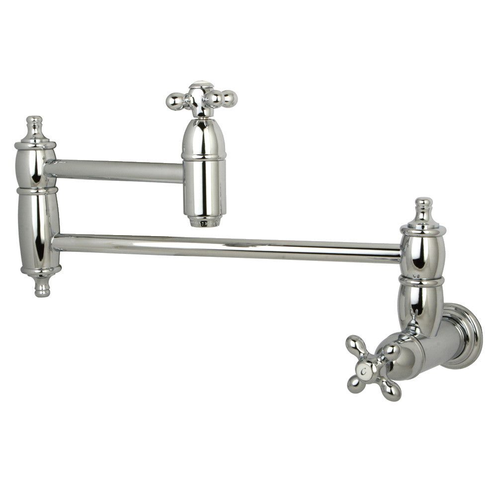 Restoration Pot Filler Faucet in Polished Chrome