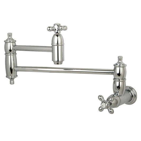 Restoration Pot Filler Faucet in Polished Chrome