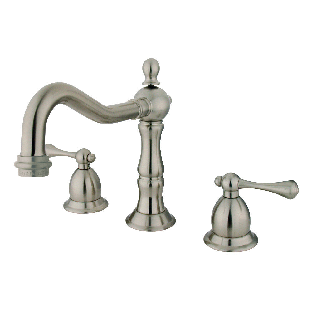 Heritage Widespread Bathroom Faucet in Brushed Nickel
