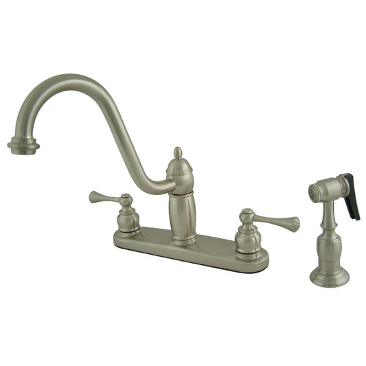 Heritage Centerset Kitchen Faucet in Brushed Nickel