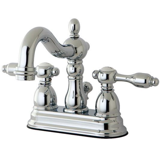 Tudor 4 Inch Centerset Bathroom Faucet in Polished Chrome