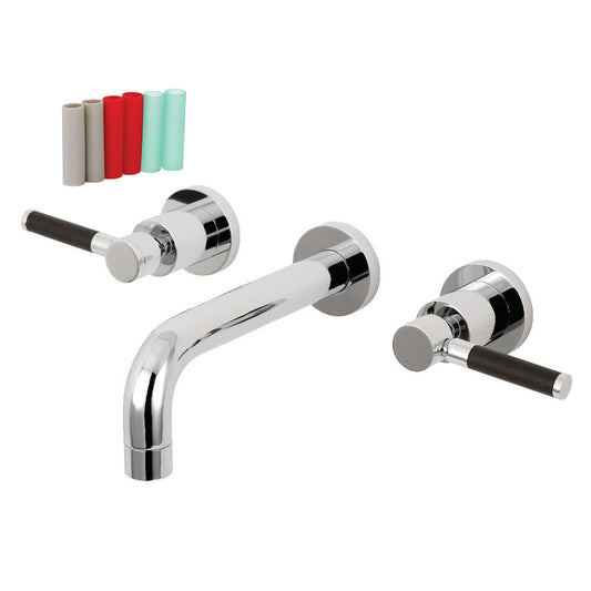 Kaiser Wall-Mount Bathroom Faucet in Polished Chrome