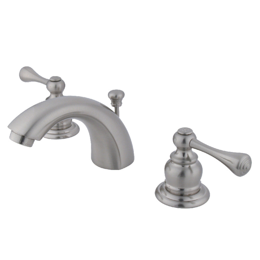 Vintage Mini-Widespread Bathroom Faucet in Brushed Nickel