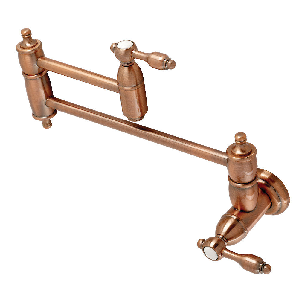 Tudor Pot Filler Faucet in Antique Copper