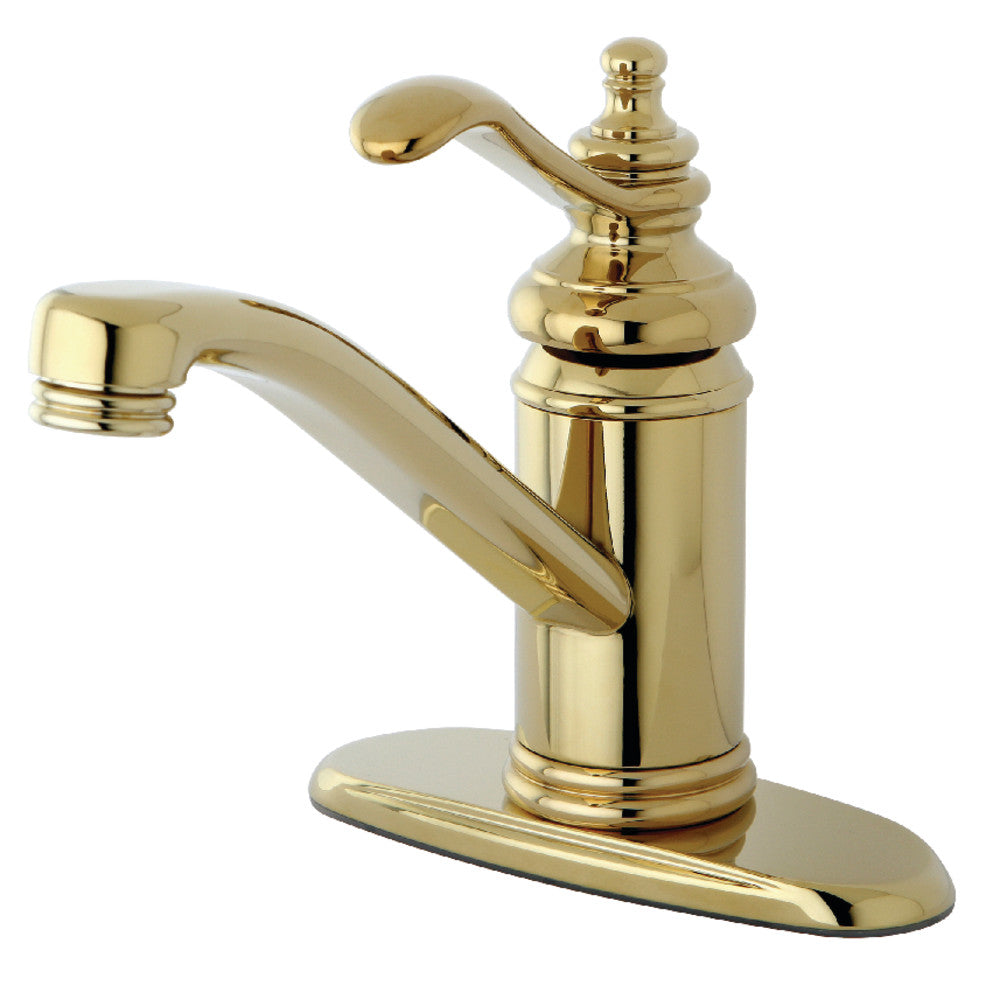 Templeton Single-Hole Bathroom Faucet in Polished Brass