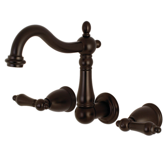 Heritage Wall-Mount Bathroom Faucet in Oil Rubbed Bronze