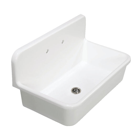 Arcticstone 36 Inch Drop-In Kitchen Sink in White