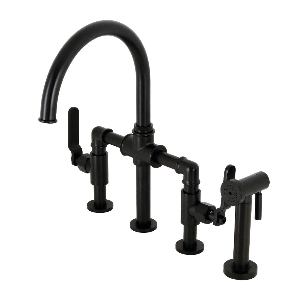 Whitaker Bridge Kitchen Faucet in Matte Black