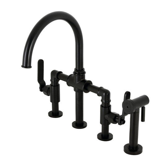 Whitaker Bridge Kitchen Faucet in Matte Black
