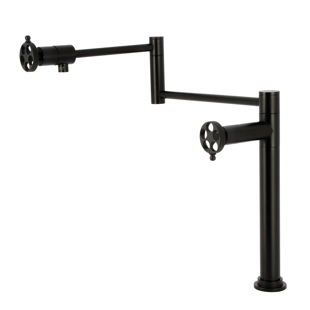 Wendell Pot Filler Faucet in Matte Black