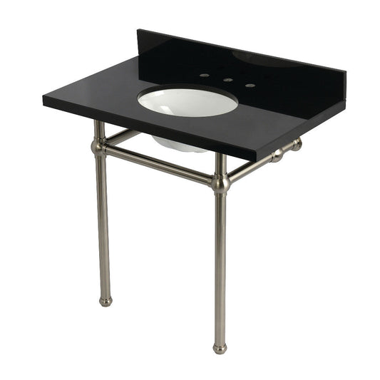 Templeton 36 Inch Console Sink in Brushed Nickel