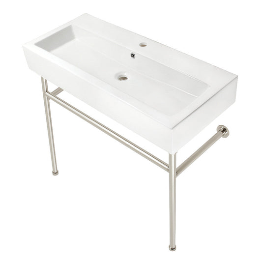 New Haven 39.38 Inch Console Sink in White