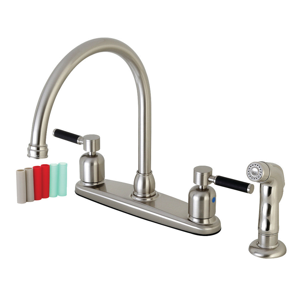 Kaiser Centerset Kitchen Faucet in Brushed Nickel