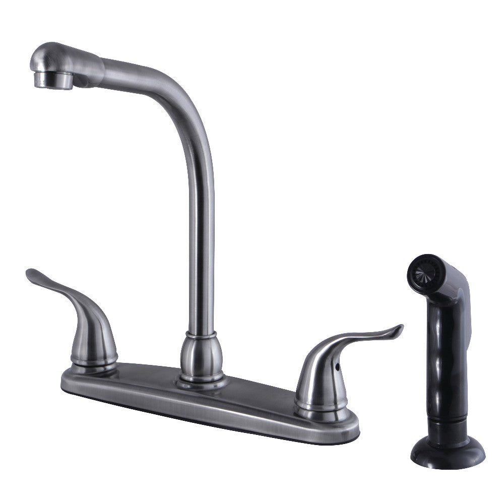 Yosemite Centerset Kitchen Faucet in Black Stainless