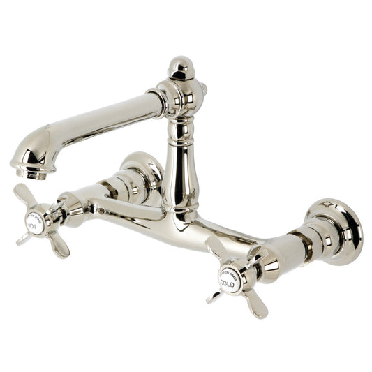 Essex Wall-Mount Bathroom Faucet in Polished Nickel