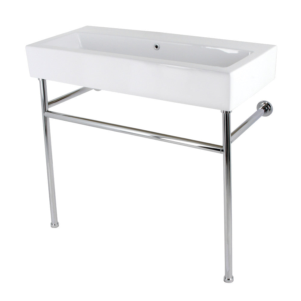 New Haven 39.38 Inch Console Sink in White