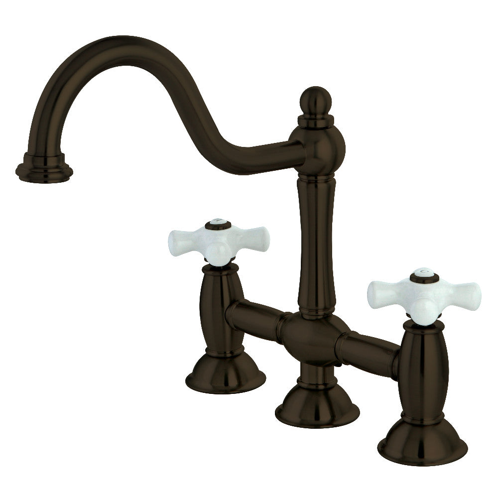 Restoration Bridge Kitchen Faucet in Oil Rubbed Bronze