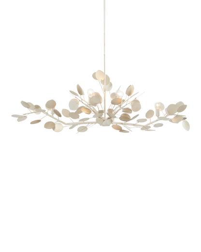 Lunaria Silver Oval Chandelier