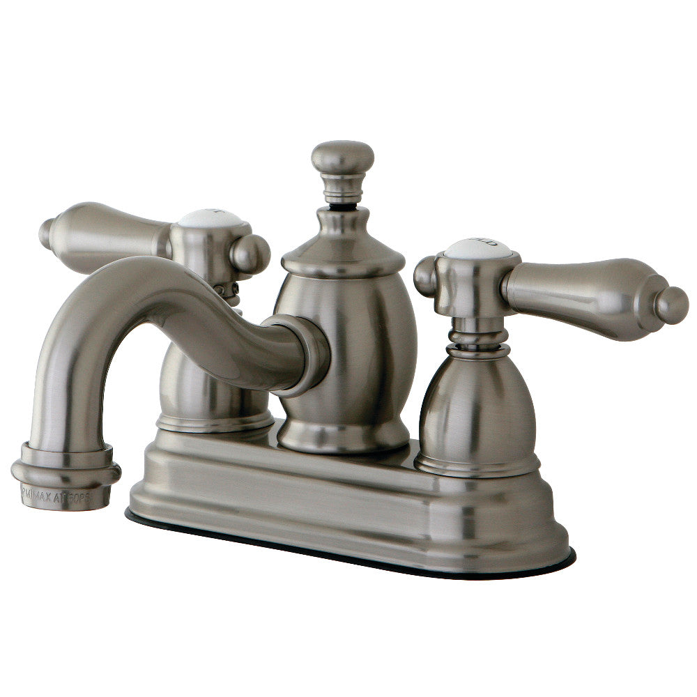Heirloom 4 Inch Centerset Bathroom Faucet in Brushed Nickel