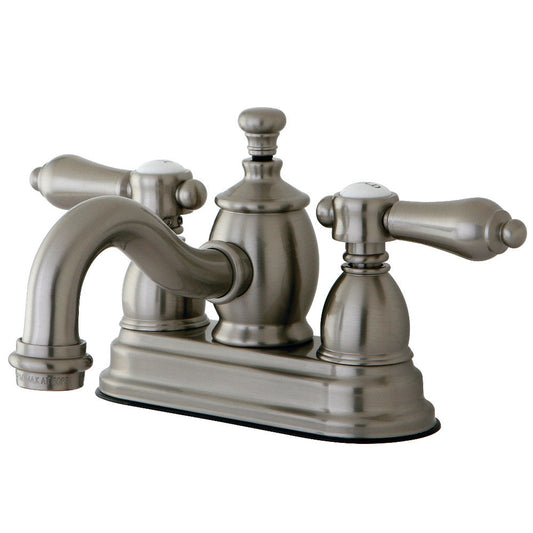 Heirloom 4 Inch Centerset Bathroom Faucet in Brushed Nickel