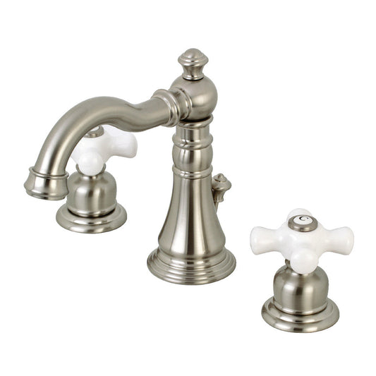 American Classic Widespread Bathroom Faucet in Brushed Nickel