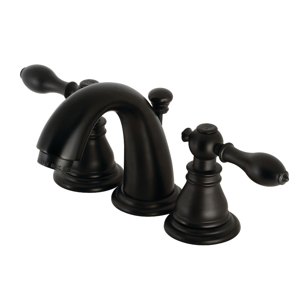 American Classic Widespread Bathroom Faucet in Matte Black