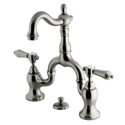 Heirloom Bridge Bathroom Faucet in Brushed Nickel