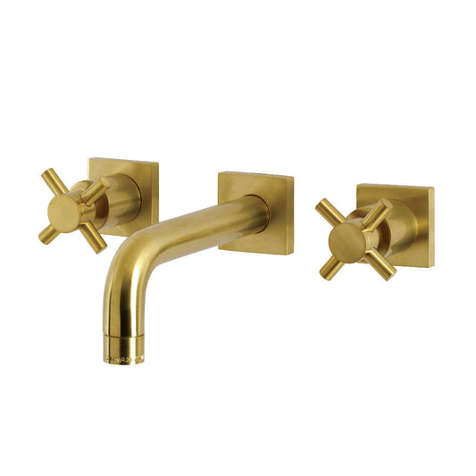 Concord Wall-Mount Bathroom Faucet in Brushed Brass