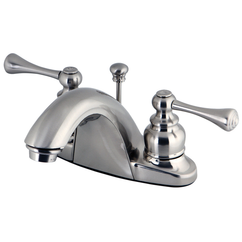 English Country 4 Inch Centerset Bathroom Faucet in Brushed Nickel