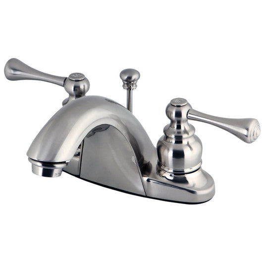 English Country 4 Inch Centerset Bathroom Faucet in Brushed Nickel