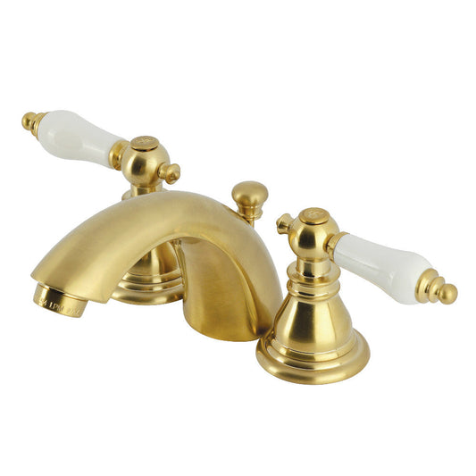 American Patriot Mini-Widespread Bathroom Faucet in Brushed Brass