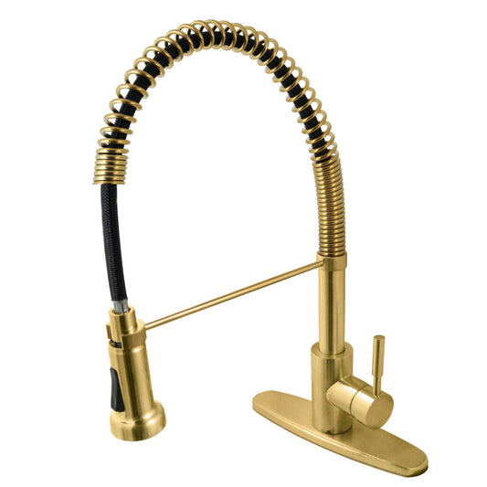 Concord Pre-Rinse Kitchen Faucet in Brushed Brass