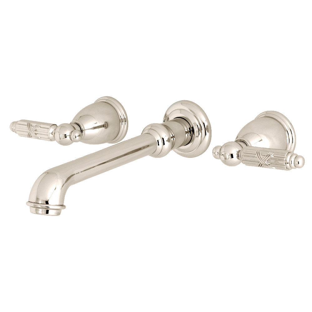 Georgian Wall-Mount Bathroom Faucet in Polished Nickel