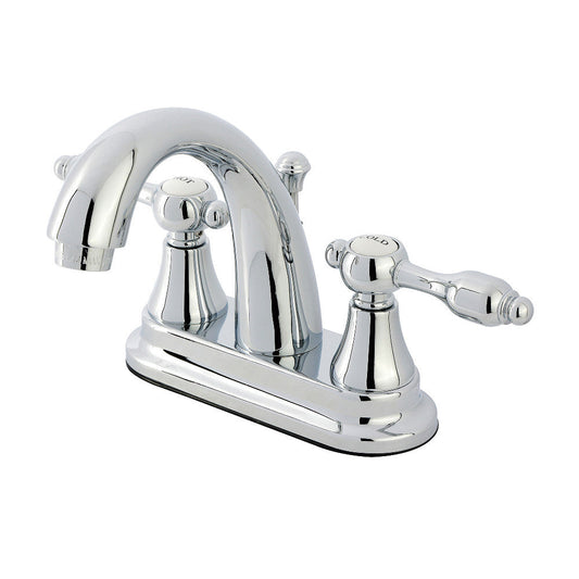 Tudor 4 Inch Centerset Bathroom Faucet in Polished Chrome